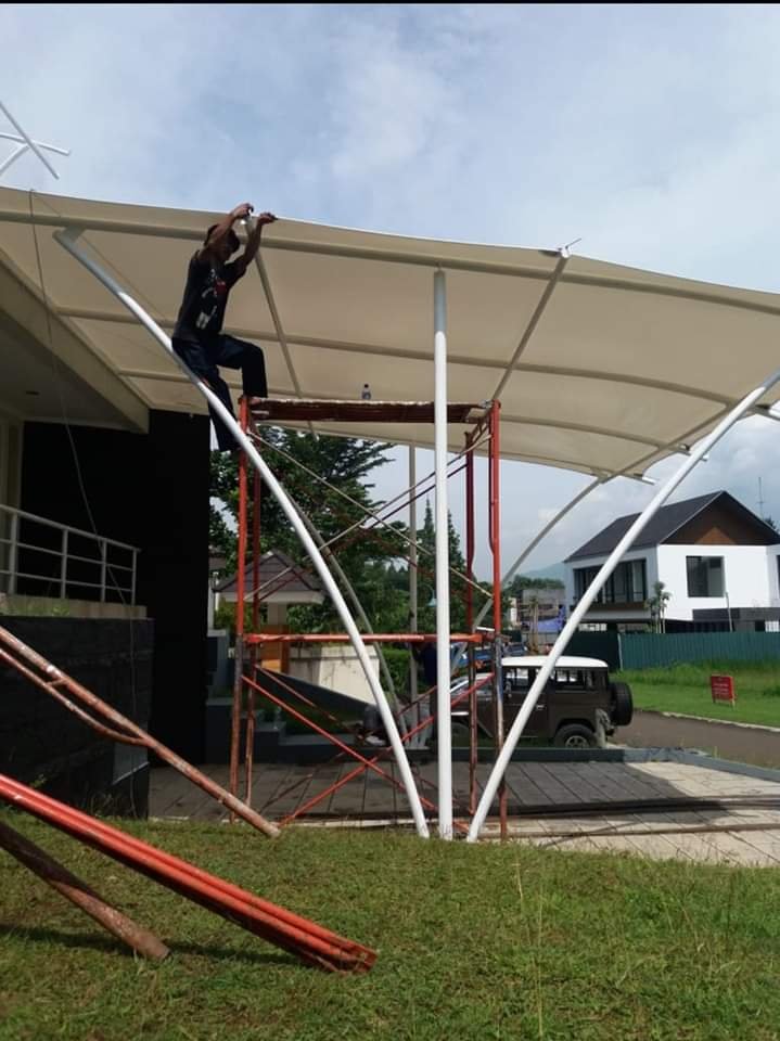 Tenda Membran Terpasang di Bogor