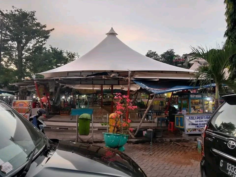 Jasa Pemasangan Kanopi Payung Atap Tenda Membran Profesional