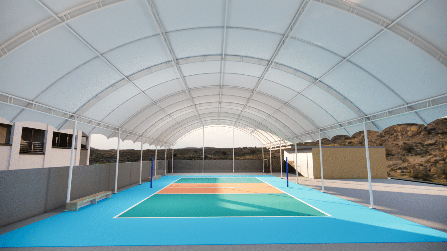 Tent Canopy Membrane Lapangan Padel Jakarta