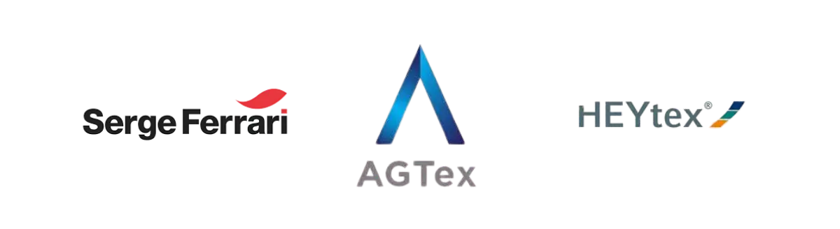 Merek Kain Membran Serge Ferrari, Agtex, dan Heytex